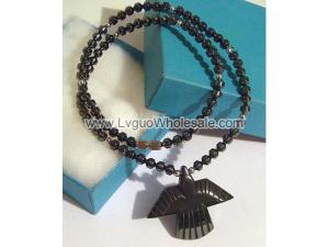 Hematite Phoenix Pendant Chain Choker Fashion Necklace